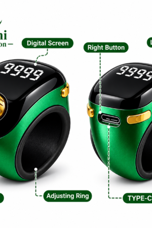 Roller Tasbih Ring with Digital Screen